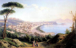 Вид на Неаполь с дороги в Позилиппо (С.Ф. Щедрин, 1829 г.)