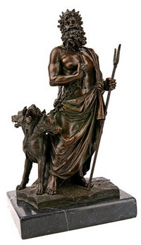 Аид и цербер (бронзовая статуэтка)
