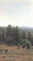 Лесные дали.Левый фрагмент.1884